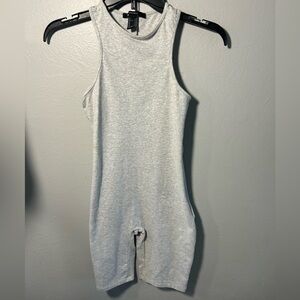 Forever 21 Light Heather Gray Sleeveless Romper